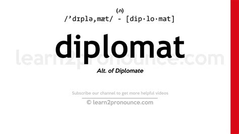 diplomat meanjng|what does diplomat mean.